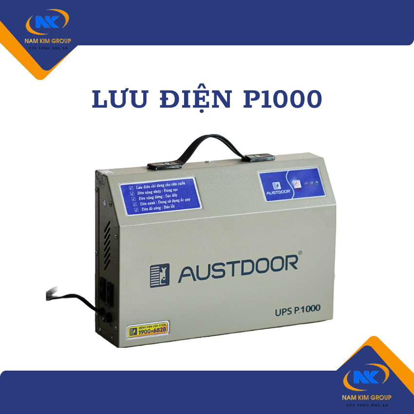 Lưu điện cửa cuốn Austdoor P1000